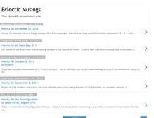 Tablet Screenshot of eclecticxtnmusings.blogspot.com