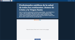 Desktop Screenshot of profesionalesdecristo.blogspot.com