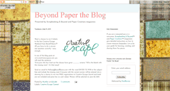 Desktop Screenshot of beyondpaperblog.blogspot.com