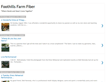 Tablet Screenshot of foothillsfarmfiber.blogspot.com