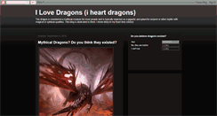 Desktop Screenshot of iheartdragons.blogspot.com