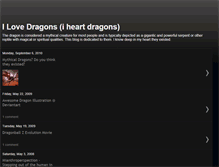 Tablet Screenshot of iheartdragons.blogspot.com