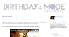 Desktop Screenshot of birthdayalamode.blogspot.com