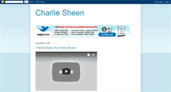 Desktop Screenshot of charliesheenascharliebrown.blogspot.com