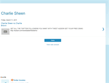 Tablet Screenshot of charliesheenascharliebrown.blogspot.com