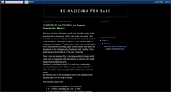 Desktop Screenshot of exhaciendaforsale.blogspot.com