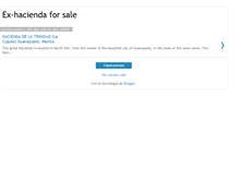 Tablet Screenshot of exhaciendaforsale.blogspot.com