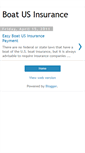 Mobile Screenshot of boatusinsurance.blogspot.com