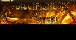 Desktop Screenshot of disciplineofsteel.blogspot.com