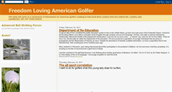 Desktop Screenshot of freedomlovingamericangolfer.blogspot.com