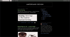 Desktop Screenshot of ampersanddesignblog.blogspot.com