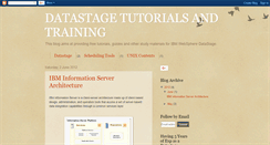 Desktop Screenshot of datastagetutorialsandtraining.blogspot.com