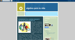 Desktop Screenshot of algebravida.blogspot.com