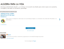 Tablet Screenshot of algebravida.blogspot.com