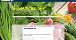 Desktop Screenshot of culinaryinsight.blogspot.com