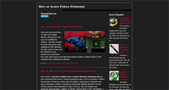 Desktop Screenshot of ben-10-alien-force.blogspot.com