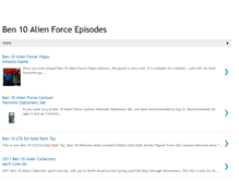 Tablet Screenshot of ben-10-alien-force.blogspot.com