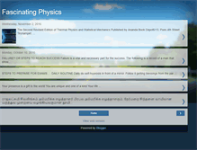 Tablet Screenshot of fascinatingphysics.blogspot.com