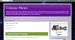 Desktop Screenshot of colonic-news.blogspot.com
