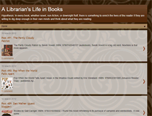 Tablet Screenshot of librarianslifeinbooks.blogspot.com