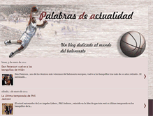 Tablet Screenshot of palabrasdeactualidad.blogspot.com