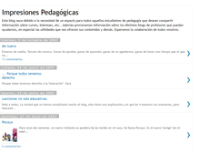 Tablet Screenshot of impresionespedagogicas.blogspot.com