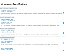 Tablet Screenshot of microwaveovenreviews.blogspot.com