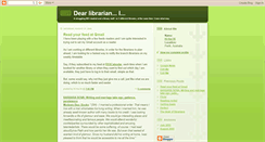 Desktop Screenshot of dearlibrarian.blogspot.com