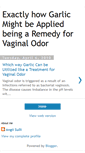 Mobile Screenshot of garlicvaginal-odor.blogspot.com