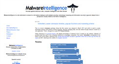 Desktop Screenshot of malwareint.blogspot.com