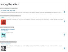 Tablet Screenshot of amongtheaisles.blogspot.com