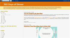 Desktop Screenshot of 365-daysofdinner.blogspot.com