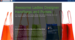 Desktop Screenshot of handbagsladies.blogspot.com