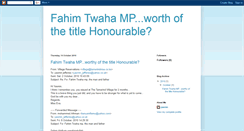 Desktop Screenshot of fahimtwahampworthofthetitlehonourable.blogspot.com