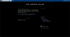 Desktop Screenshot of curtaincallplayers.blogspot.com