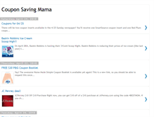 Tablet Screenshot of couponsavingmama.blogspot.com