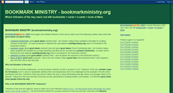 Desktop Screenshot of bookmarkministry.blogspot.com