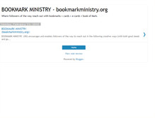 Tablet Screenshot of bookmarkministry.blogspot.com