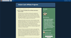 Desktop Screenshot of instant-cash-affiliate-programs.blogspot.com