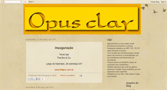 Desktop Screenshot of opusclay.blogspot.com