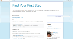 Desktop Screenshot of findyourfirststep.blogspot.com