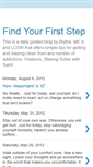Mobile Screenshot of findyourfirststep.blogspot.com