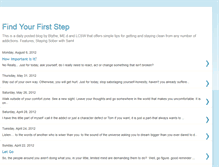 Tablet Screenshot of findyourfirststep.blogspot.com