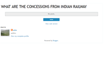 Tablet Screenshot of indianrailwayconcessions.blogspot.com