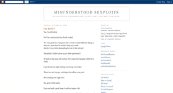 Desktop Screenshot of misunderstoodsexploits.blogspot.com
