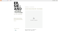 Desktop Screenshot of er-sie-andere.blogspot.com