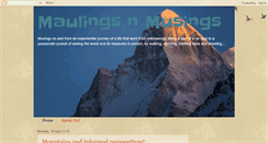 Desktop Screenshot of maulingsnmusings.blogspot.com