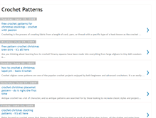 Tablet Screenshot of myfreecrochetpatterns.blogspot.com