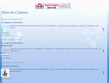 Tablet Screenshot of alemdocaderno.blogspot.com