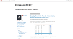 Desktop Screenshot of occasionalutility.blogspot.com